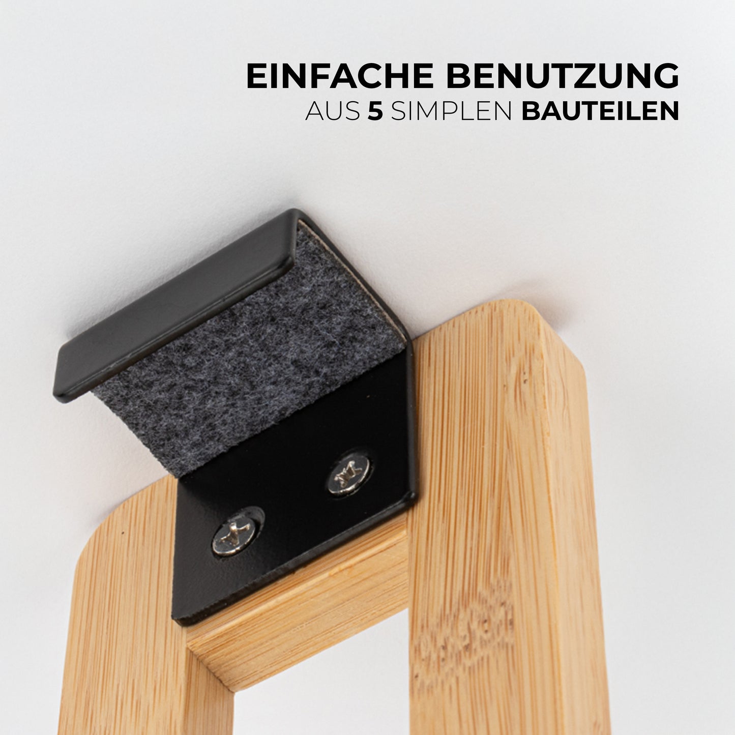 Duschregal hängend Bambus zum Hängen ohne Bohren Duschkorb Duschablage Bad Holz Shampoo Organizer
